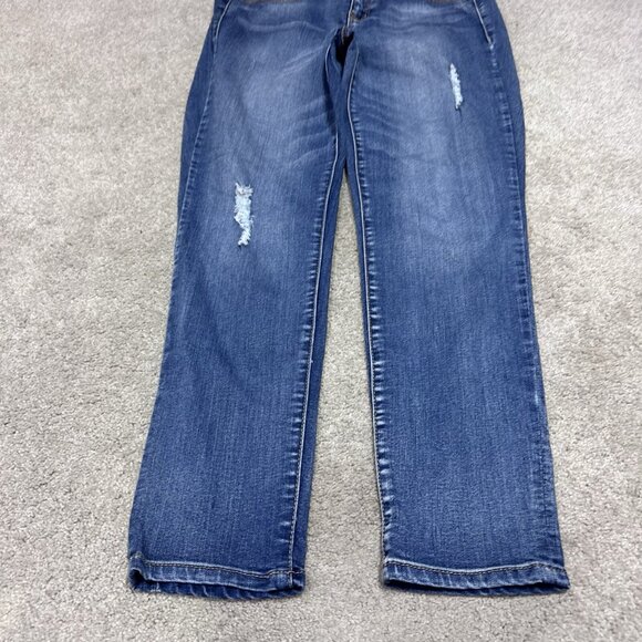 Metaphor Jeans Blue Distressed Skinny Pockets Women’s Size 10 - Picture 8 of 13